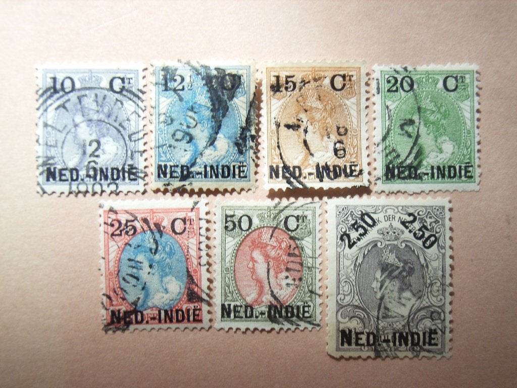 BL  Ned Indie 31-37, Ophalen of Verzenden, Gestempeld, Nederlands-Indië