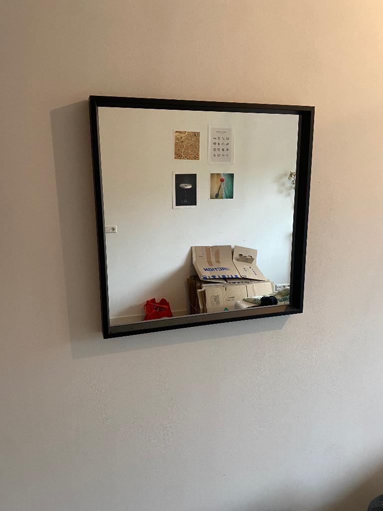 Spiegel, Ophalen, Vierkant, Zo goed als nieuw, Minder dan 100 cm