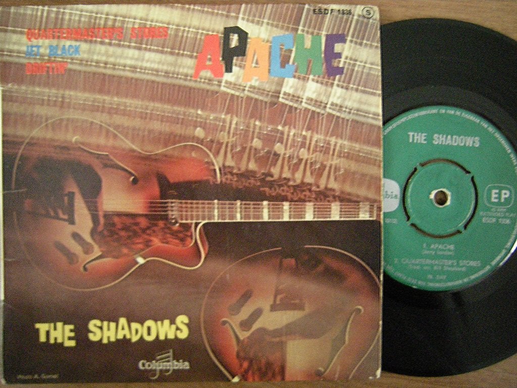 The Shadows (Apache) ep., Gebruikt, 7 inch, Ophalen of Verzenden, EP