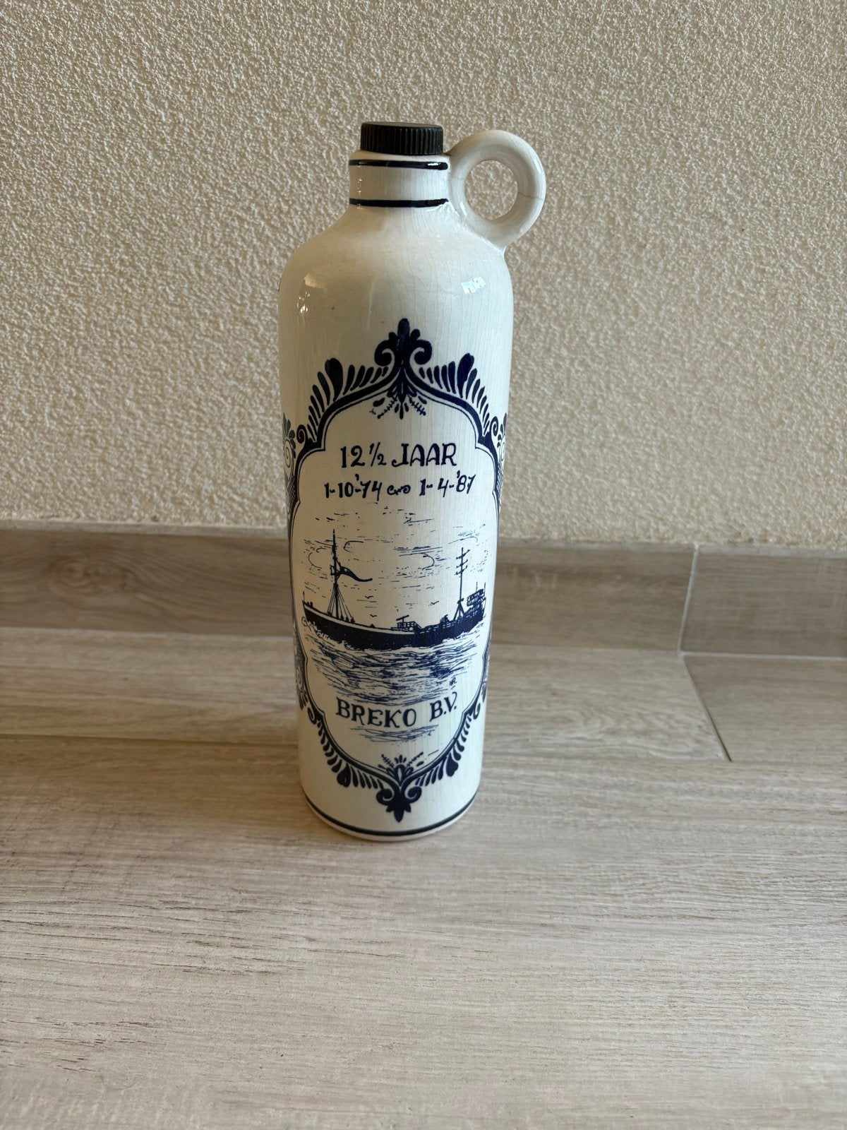 2x Delfts Blauw Jeneverkruik Breko B.V. & Bols, Ophalen of Verzenden