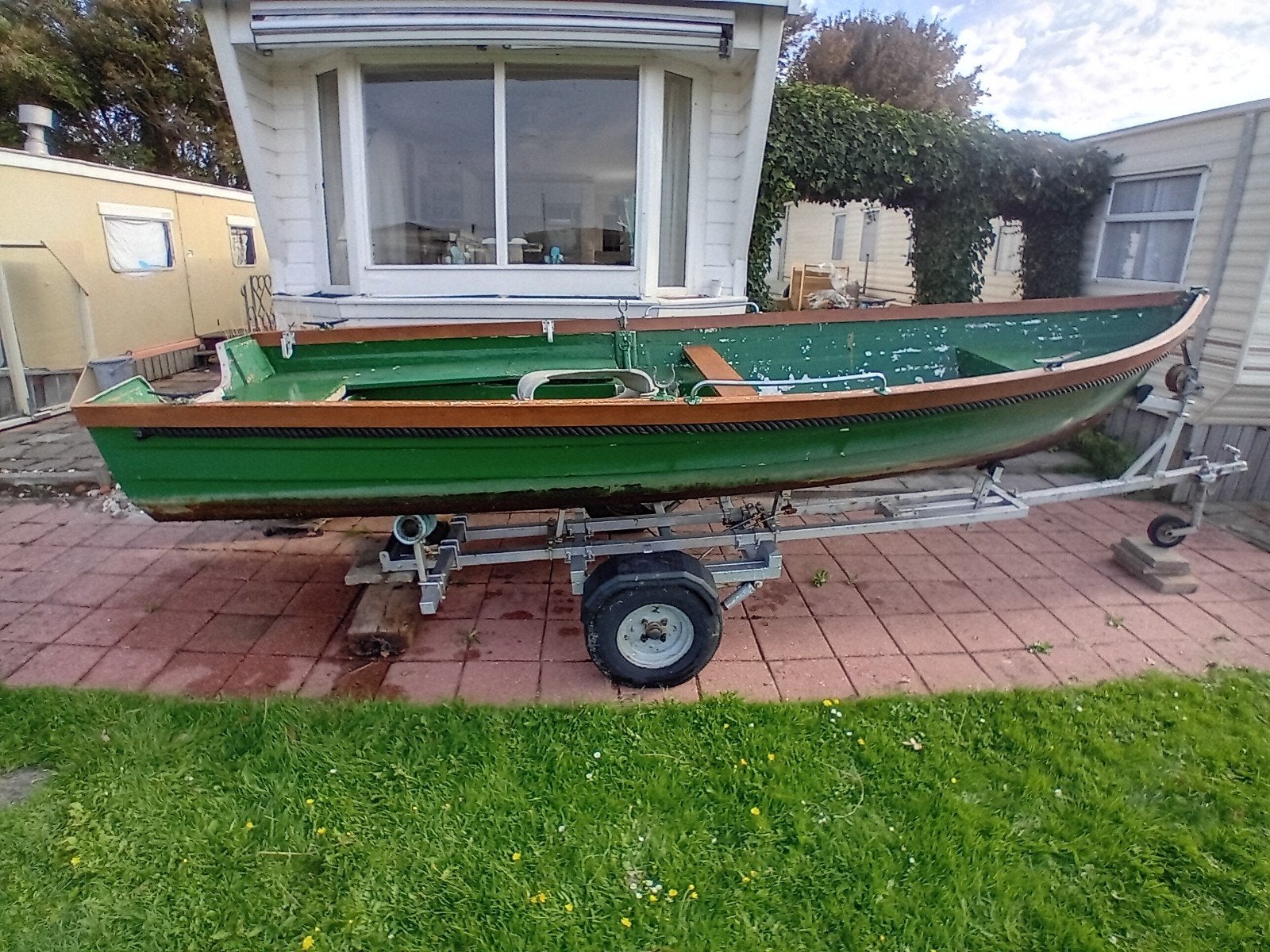 boot met trailer, Ophalen, Gebruikt, 4 m, 1 m