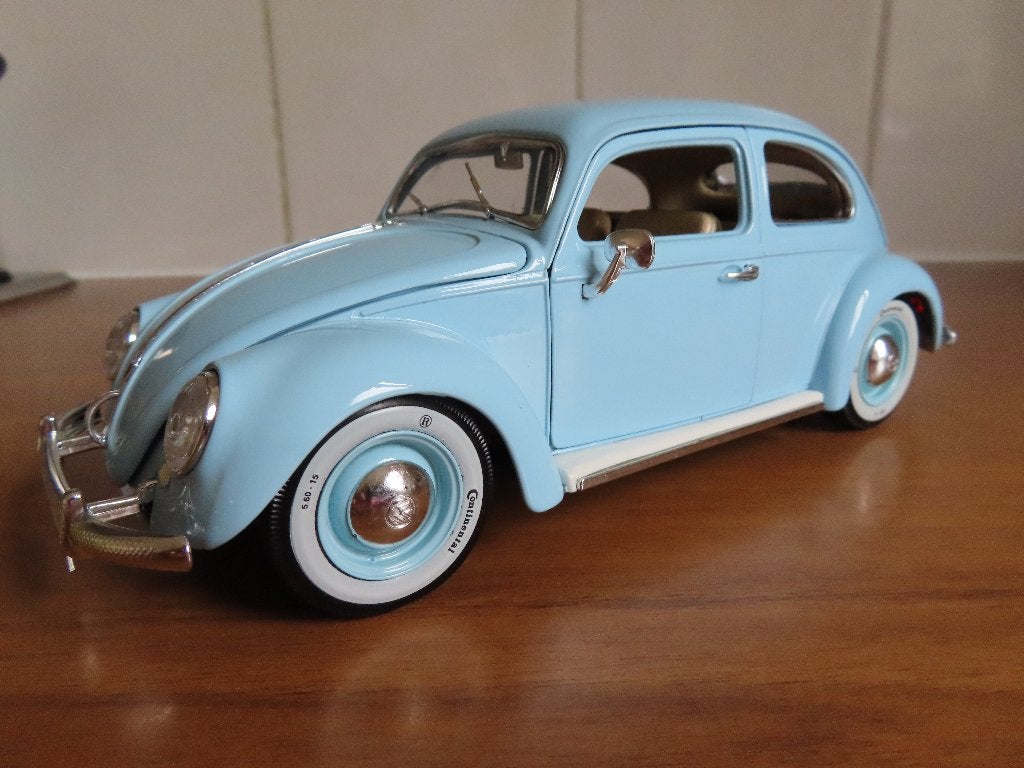 Nieuw schaalmodel Volkswagen Kever 1955 Ovaal 1:18 Bburago, Ophalen of Verzenden, Nieuw, Auto, Bburago