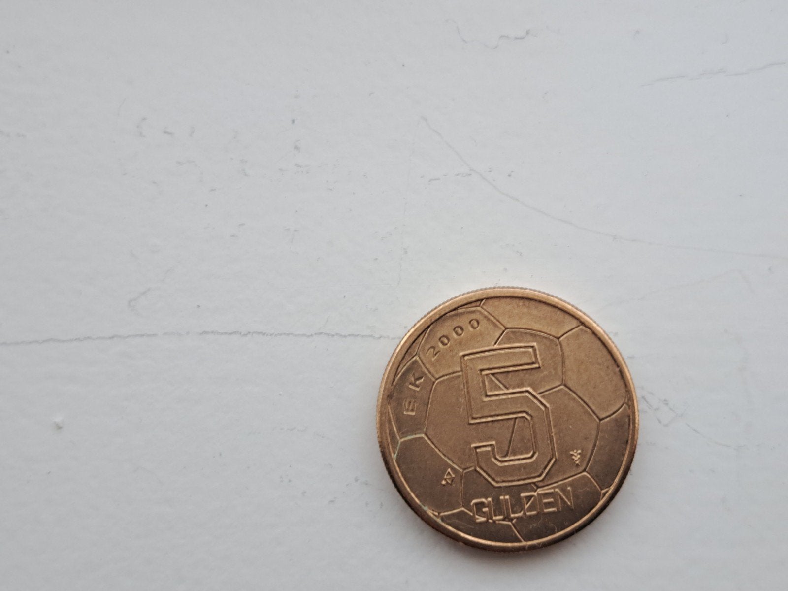 Ek 2000  vijf gulden munt, Ophalen of Verzenden, Overige landen