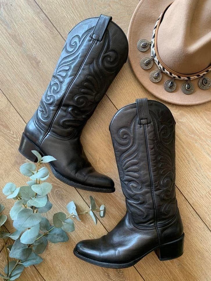 Sendra hoge cowboylaarzen 38 western boots bohemian laarzen, Hoge laarzen, -, Zwart, -