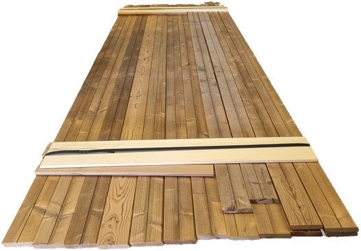 Thermowood planken / Rhombus profiel /1.8x9.0 cm - nr: tp202, Ophalen, Nieuw, 180 tot 250 cm, Planken