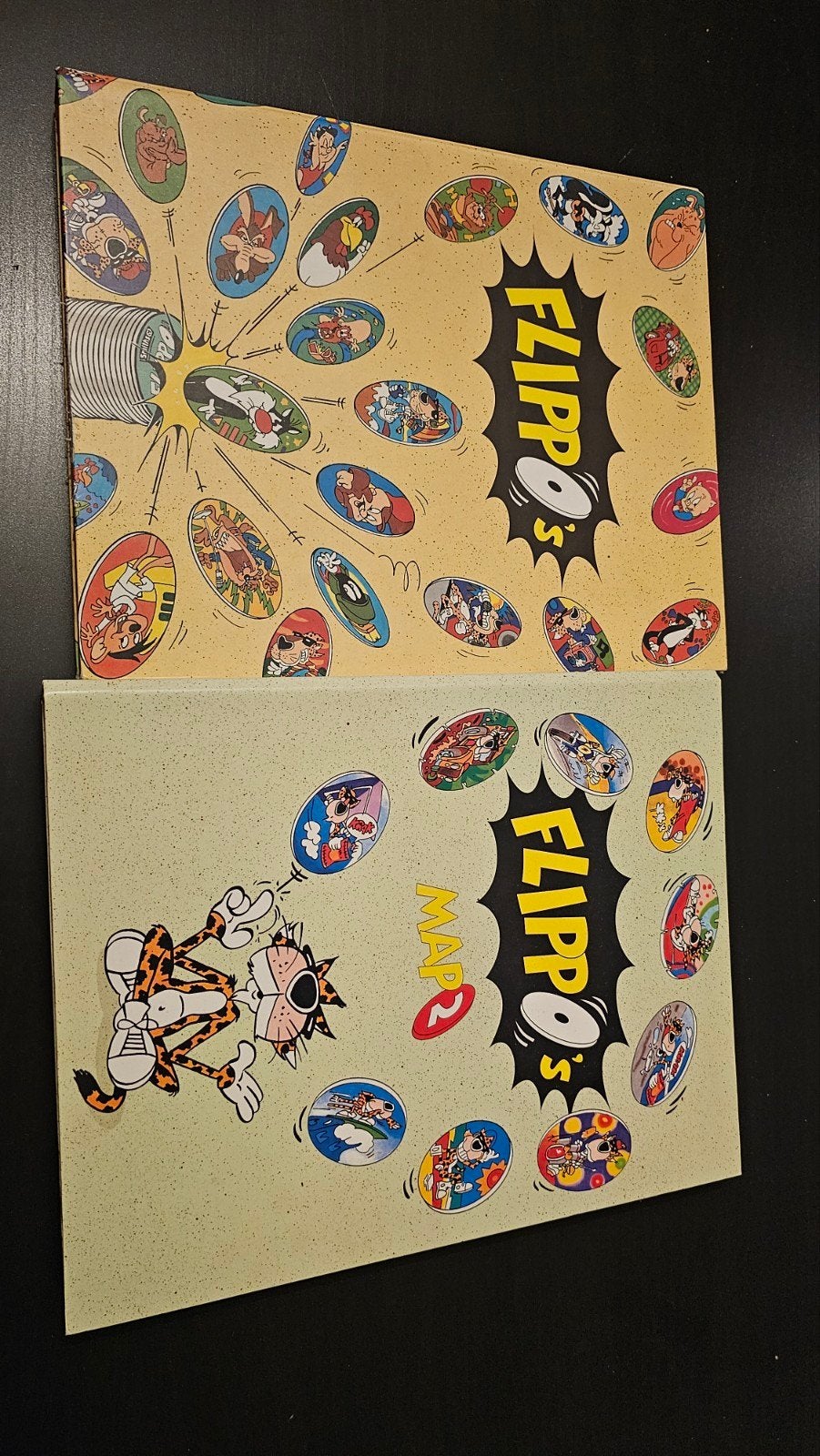 Flippo's verzamelmappen - Looney Tunes en Cheetos, Verzamelen, Flippo's, Ophalen, Cheetos 24 Game, Map, Album of Poster, Met verzamelmap(pen)