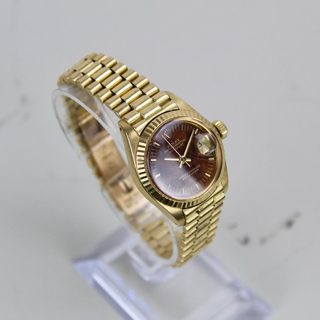 Rolex Lady Datejust - 6917 - Birch Hout Plaat, Rolex, Rolex, Polshorloge, Ophalen of Verzenden