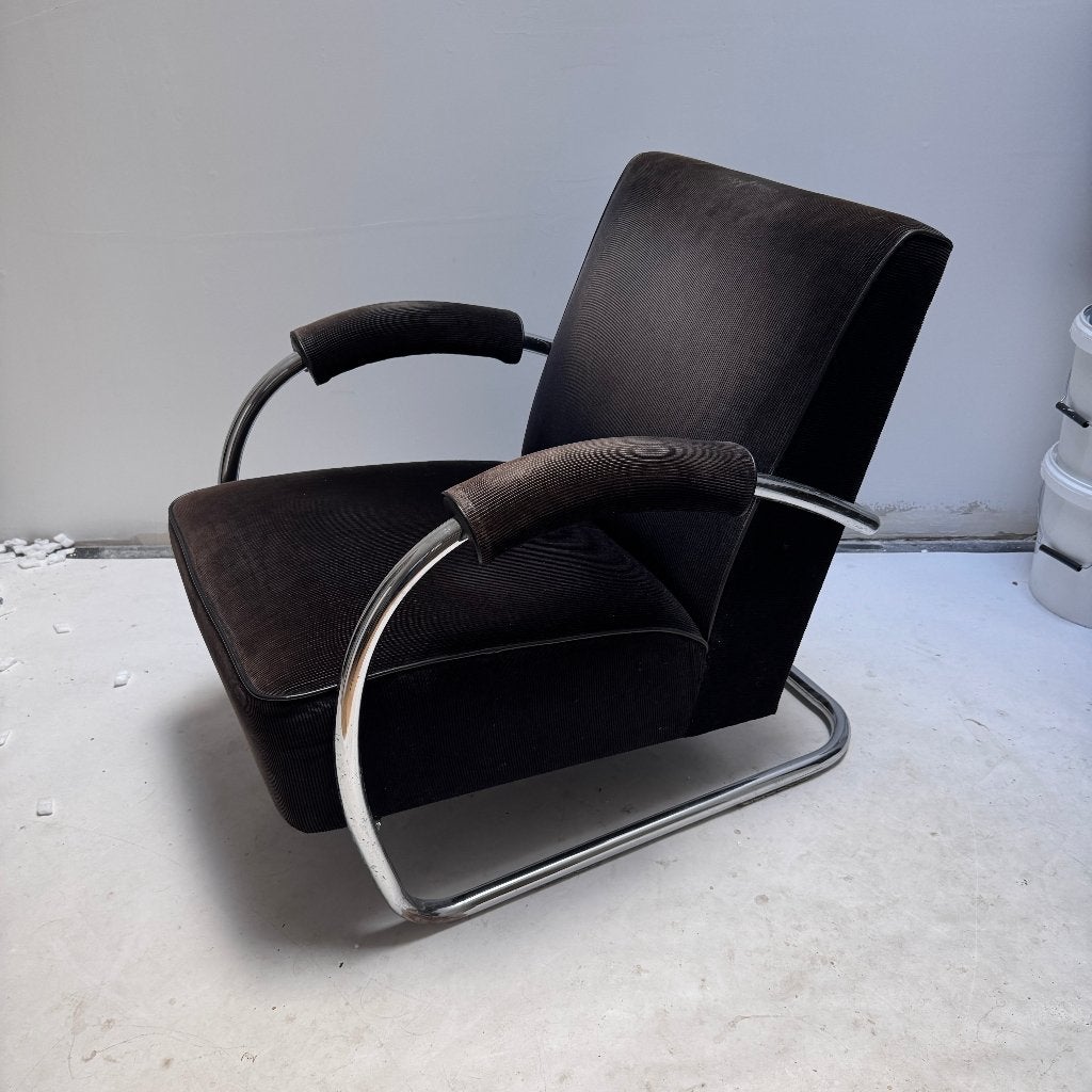 Originele Gispen 414 fauteuil – W.H. Gispen – jaren 30/40, Huis en Inrichting, Ophalen, Gebruikt, Xxx, Xxx