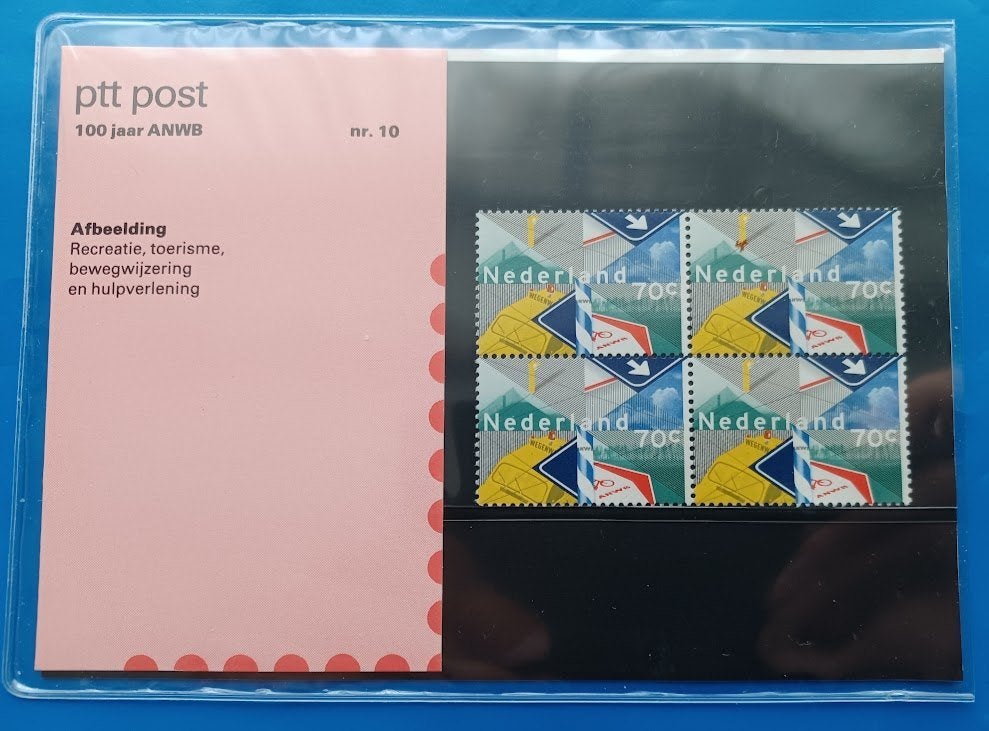 Postzegelmapje 10 - 100 jaar ANWB 1983, Postzegels en Munten, Postzegels | Nederland, Verzenden, Na 1940, Postfris