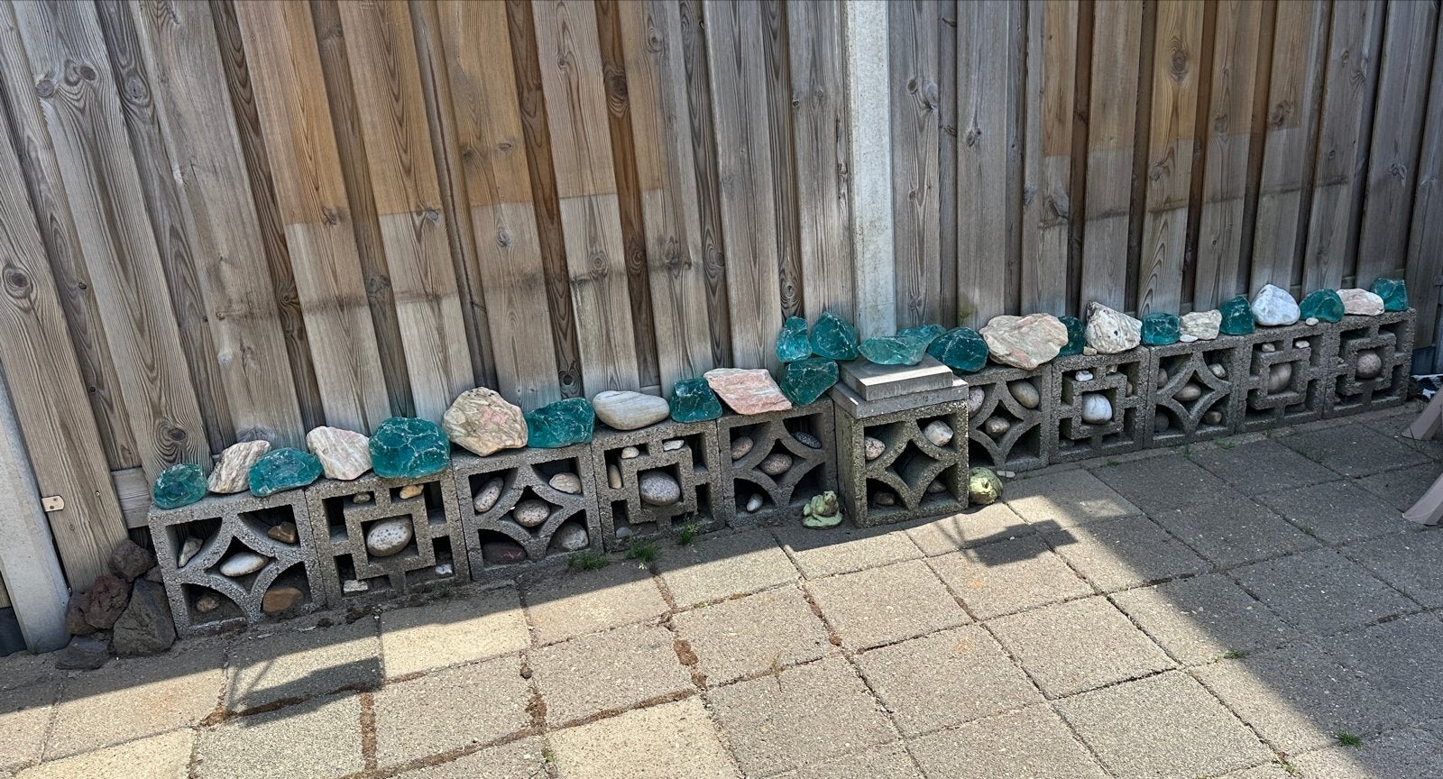 Patio blokken, Tuin en Terras, Grind, Keien en Split, Ophalen, Overige materialen, Gebruikt, Kei
