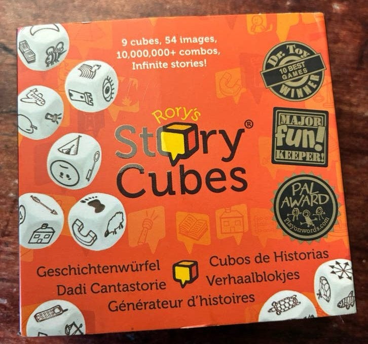 Rory's Story Cubes - Verhaalblokjes voor creativiteit, Een of twee spelers, Ophalen of Verzenden, Zo goed als nieuw, Reisspel