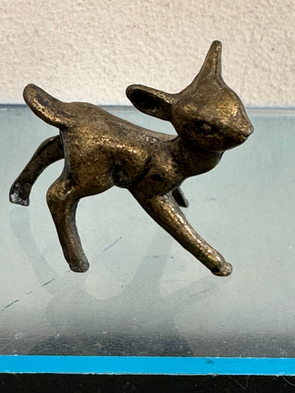 Oud klein Hert beeldje koper, Ophalen of Verzenden