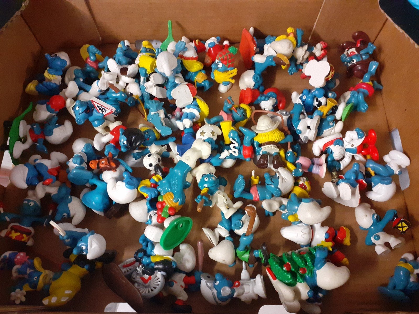 150 smurfen Schleich, Verzamelen, Ophalen of Verzenden, Gebruikt, Verschillende Smurfen