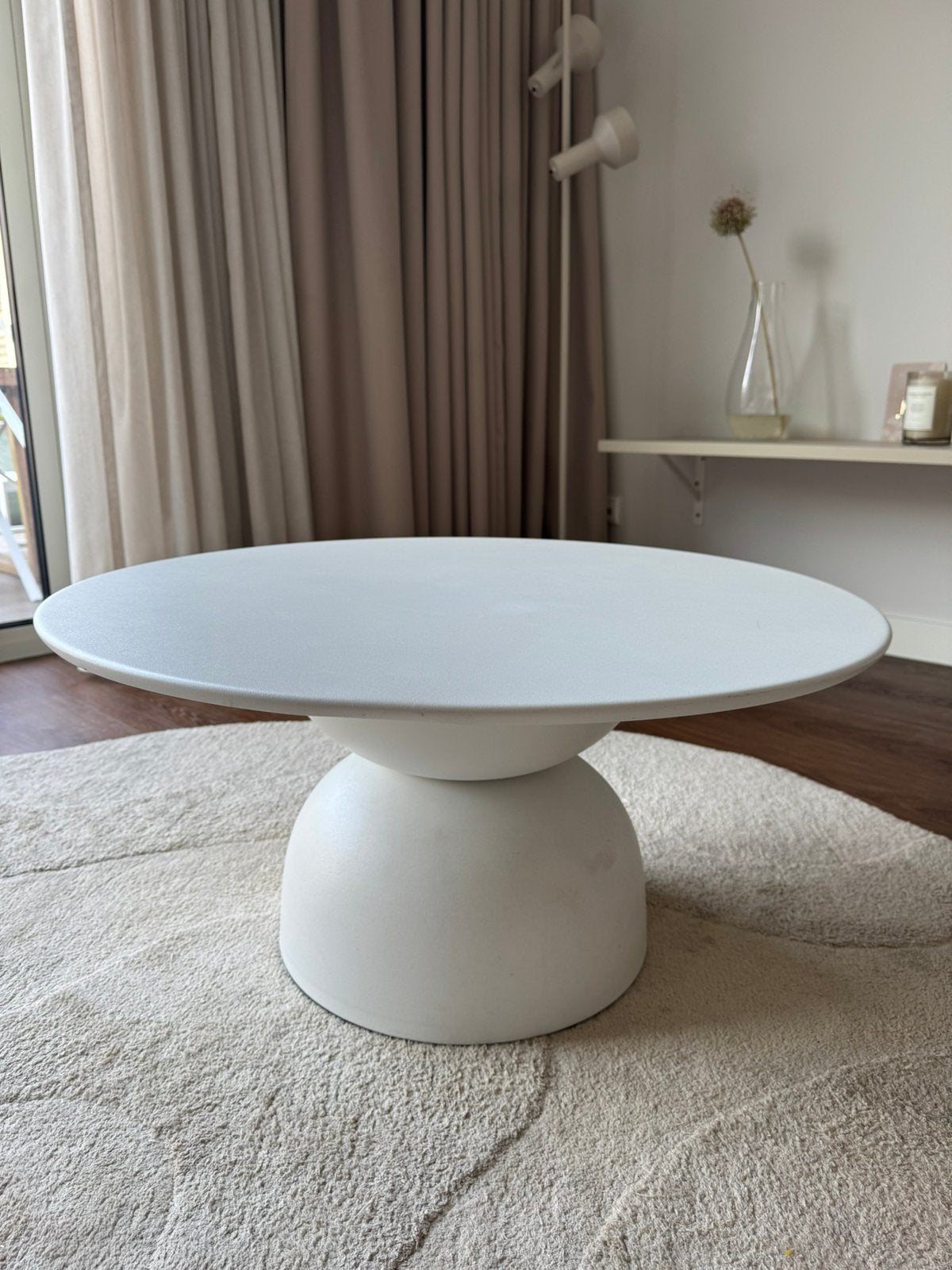 Salontafel - rond - wit - Sissy Boy, Ophalen, Overige materialen, Rond, 50 tot 100 cm
