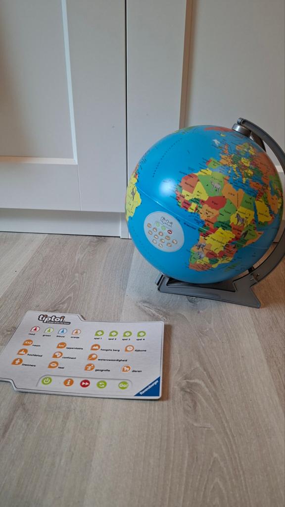 Tiptoi Wereldbol (excl. pen) - Educatief vanaf 7 jaar, Kinderen en Baby's, Speelgoed | Educatief en Creatief, Ophalen of Verzenden