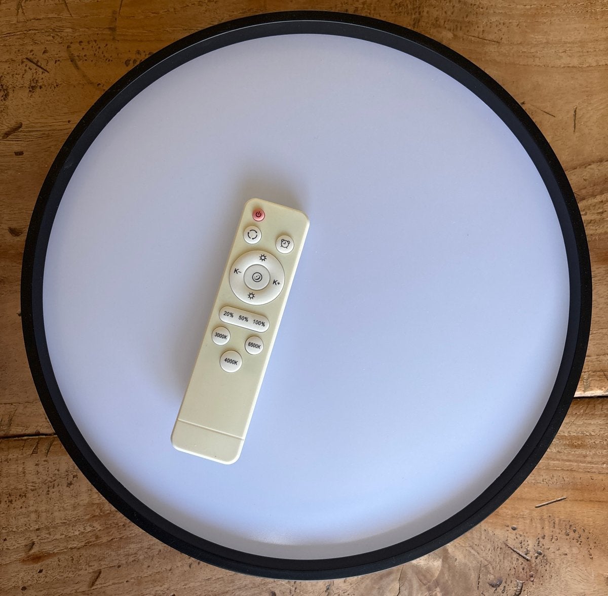 Brilliant Plafondlamp met afstandsbediening, zo goed als nie, Modern, Zwart, Dimbaar, 33 cm