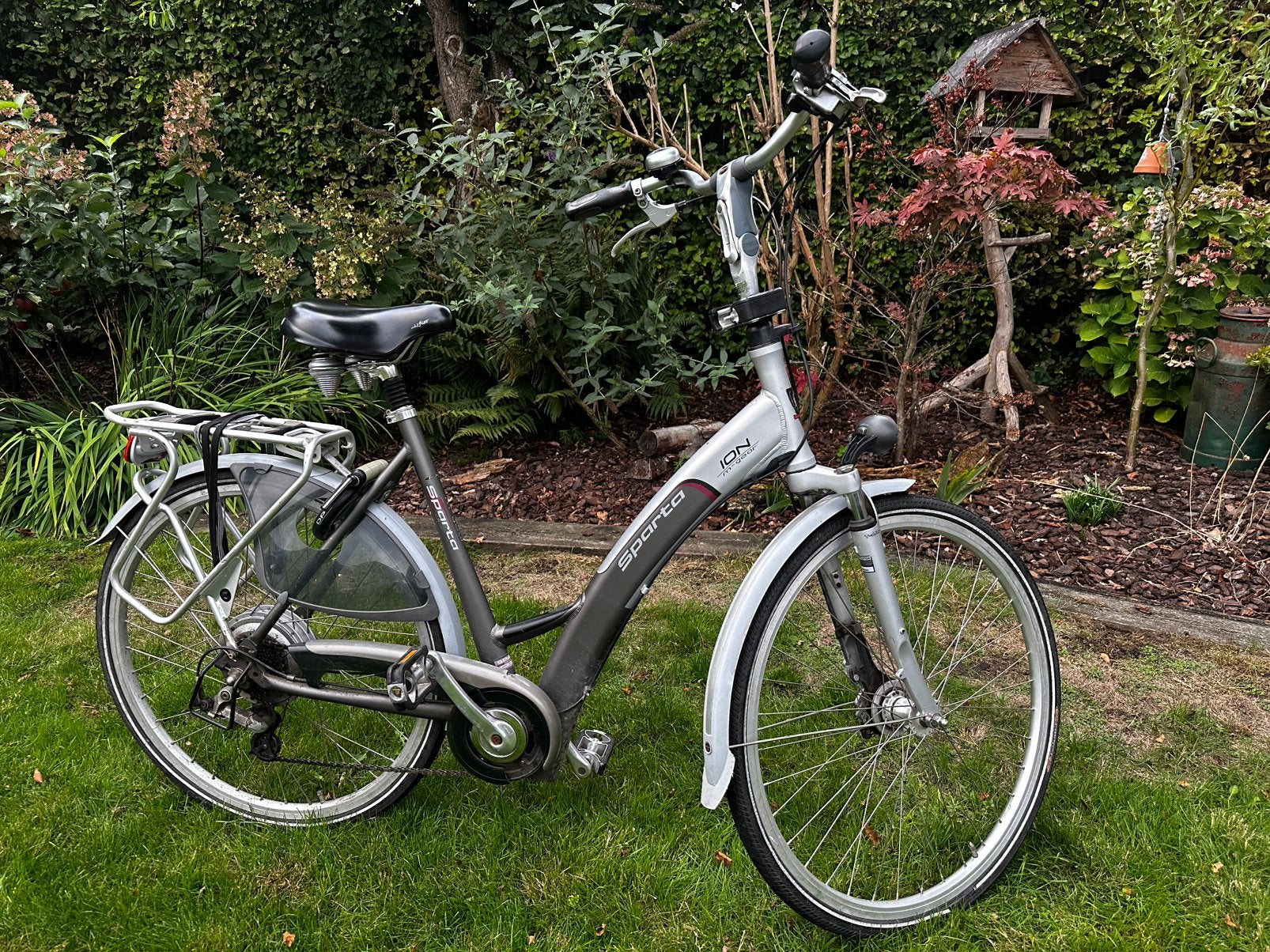 Sparta Damesfiets antraciet/grijs 55/28 inch 7 versnellingen, Ophalen, Sparta, 53 tot 56 cm, (Extra) lage instap