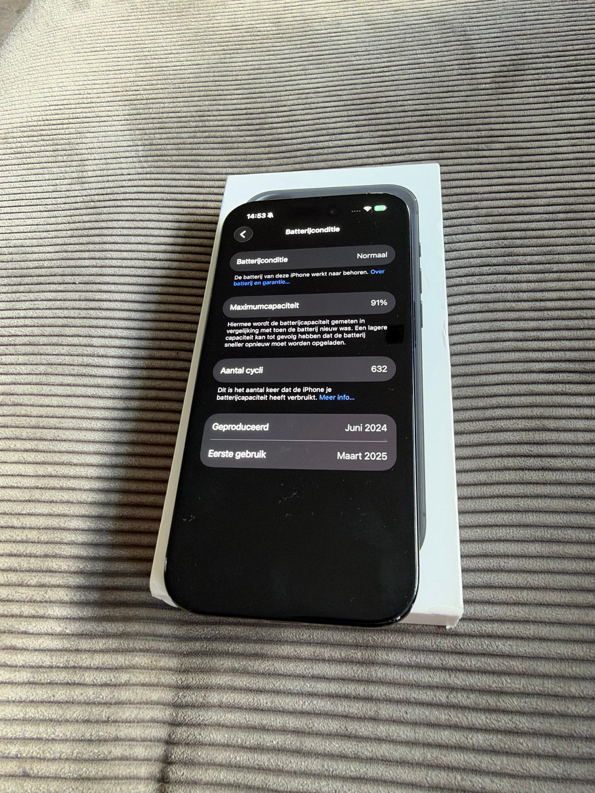 Foto 4 van iPhone 16 512 GB - Goede staat, 91% batterijconditie