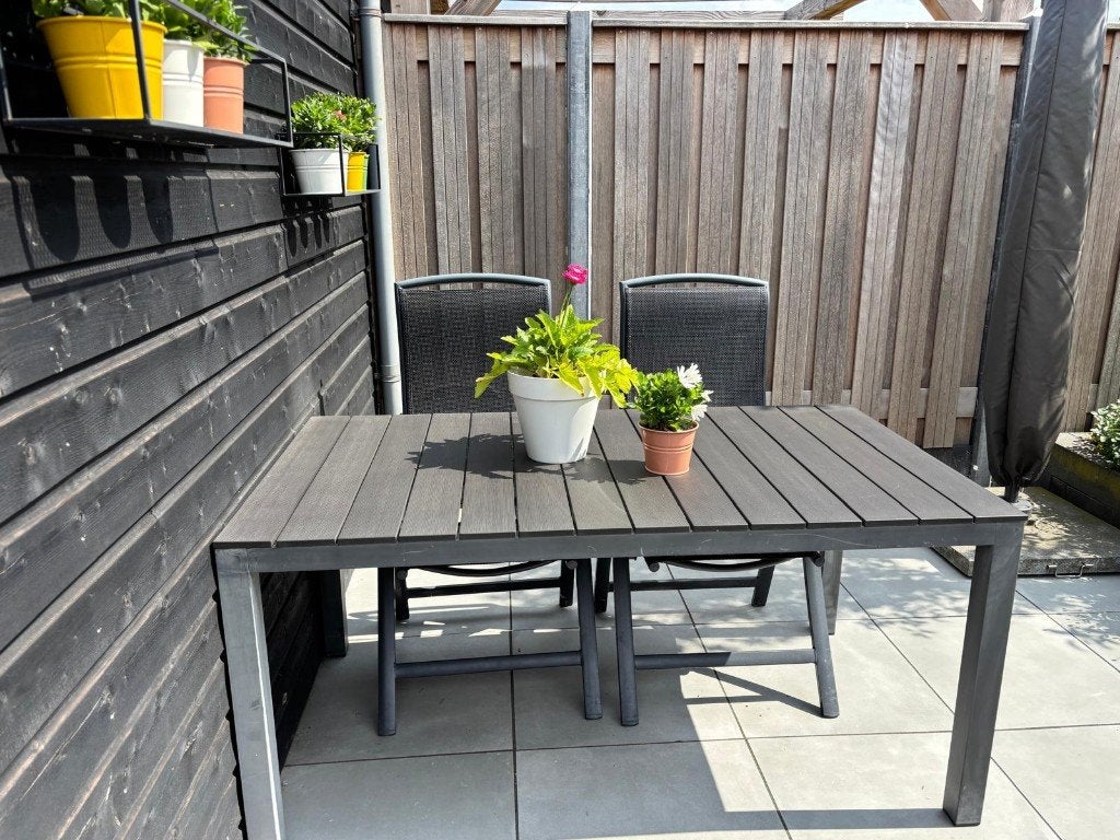 Bellagio Fidenza dining tuintafel (160x90x75), Ophalen, Gebruikt, Rechthoekig, Aluminium