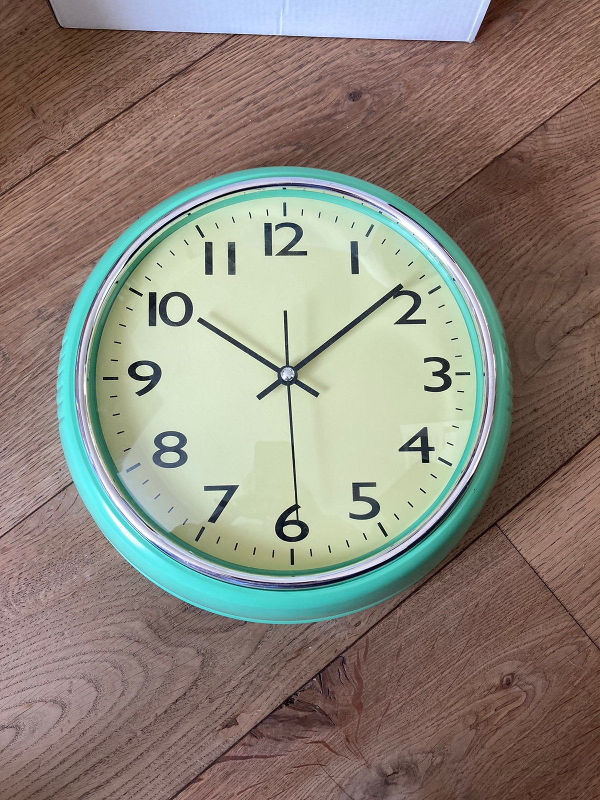 Vintage retro klok American diner stijl 50’s 60’s, Wandklok, Analoog, Werkt op batterijen, Nieuw