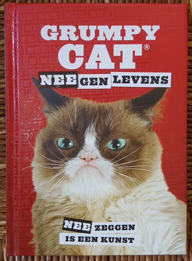 Grumpy Cat - NEEgen levens - Nee zeggen is een kunst - IZGST, Ophalen of Verzenden, Zo goed als nieuw, Katten