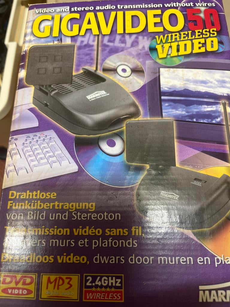 Marmitek Gigavideo 50 Draadloze Video en Audio Zender/Ontvan, Ophalen of Verzenden, Zo goed als nieuw