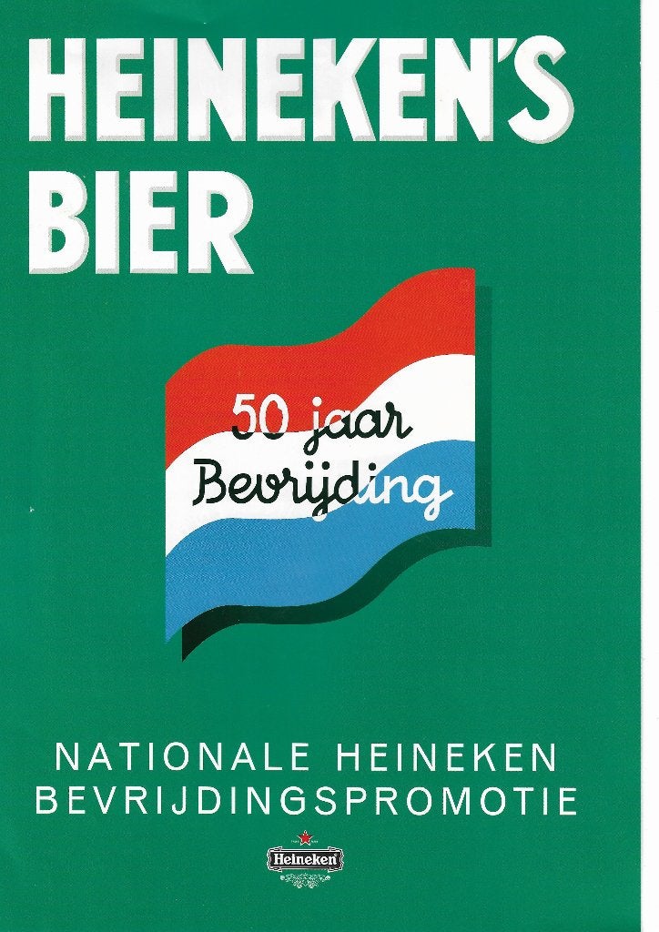 Heineken bier bevrijding actiefolder slijterij/groothandel, Ophalen of Verzenden, Zo goed als nieuw, Overige typen, Heineken