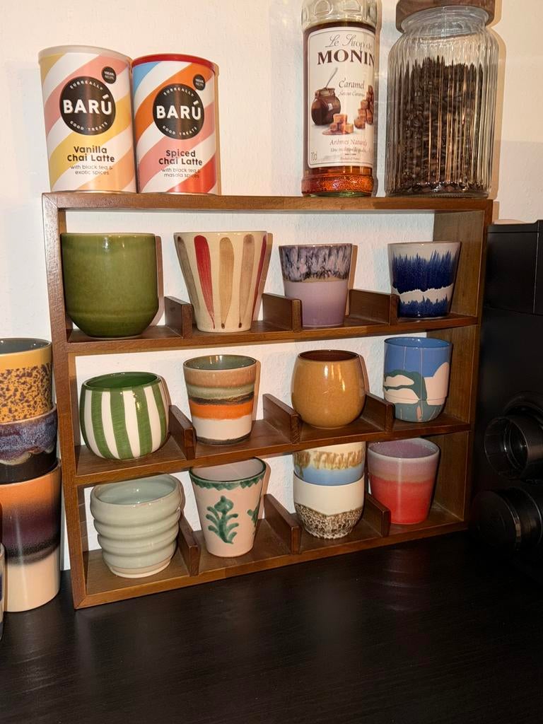 Kopjes rekje hout, Huis en Inrichting, Kasten | Overige, Ophalen of Verzenden, Zo goed als nieuw