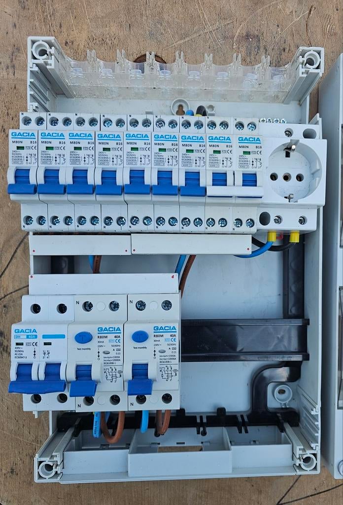 Groepenkast voorbedraad️️ met 8 groepen incl. koopgroep️️, Ophalen of Verzenden, Zo goed als nieuw, Overige typen