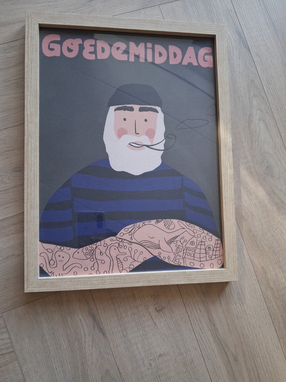 Goede Middag Print - Maritieme Kunst aan de Muur, 50 – 75, Minder dan 50 cm, Ophalen of Verzenden, Print