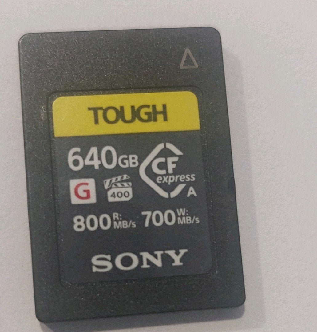 Sony TOUGH CFexpress Type A 640GB Geheugenkaart, CFexpress Type B, Temperatuurbestendig, Fotocamera, Ophalen of Verzenden
