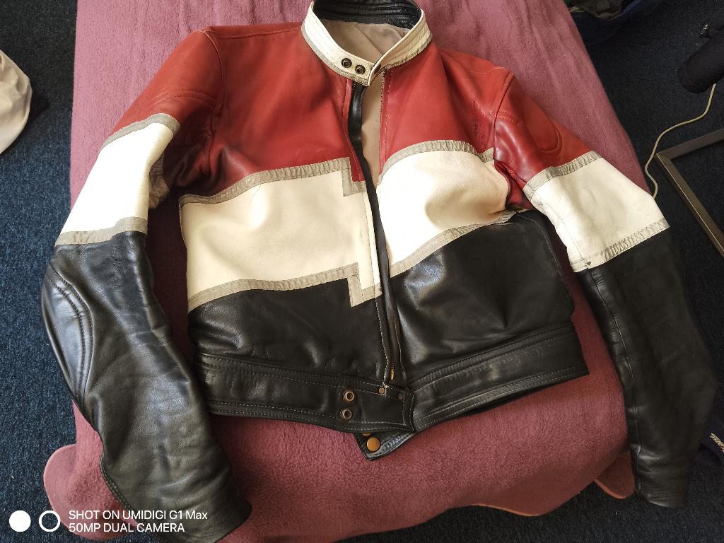 Motor jas leer Motorjas Lederen Jacket maat Small / Medium, Ophalen of Verzenden, Tweedehands, Jas | textiel