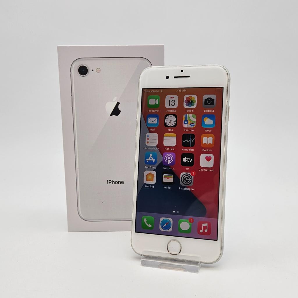 iPhone 8 64GB Silver Compleet in Nette Staat - Accu 86%, Apple, Zo goed als nieuw, Support@apple.com, One Apple Park Way
Cupertino, CA 95014
United States