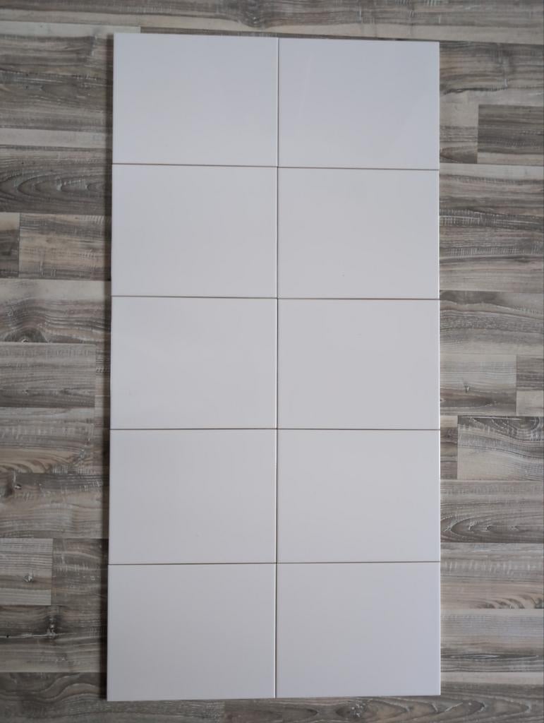 MOSA 0497 Witte tegels 20x25 cm - ook per stuk te koop, Gebruikt, Ophalen of Verzenden, 20 tot 40 cm, Minder dan 5 m²