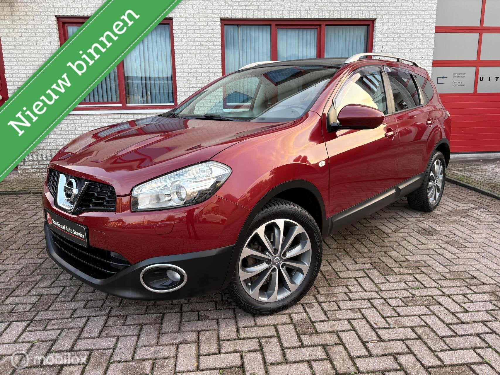 Nissan Qashqai +2 2.0 Tekna, Auto's, Gebruikt, Beige, Leder, Bedrijf
