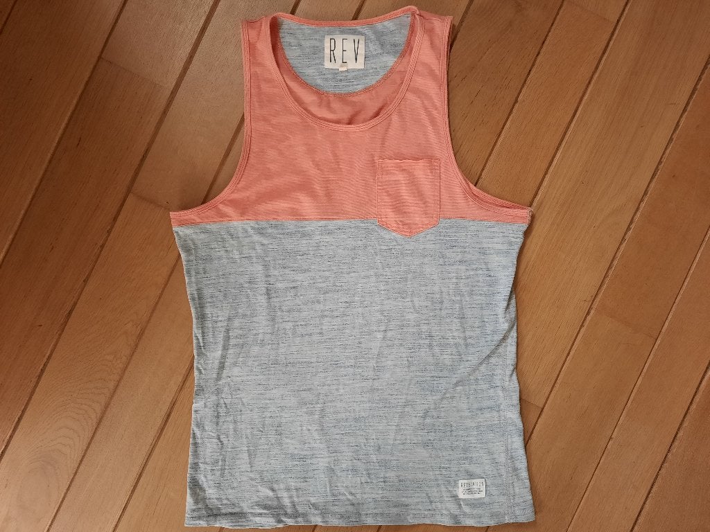 REV hemd oranje grijs maat M - nieuw -, Maat 48/50 (M), Nieuw, Oranje, Ophalen of Verzenden