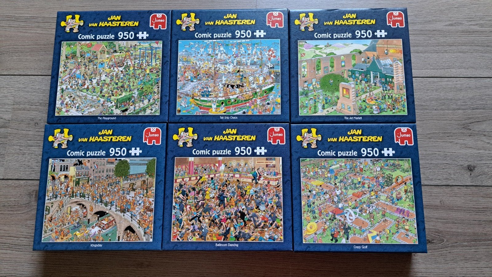 Jan van Haasteren Puzzels 950 stukjes - 6 stuks, Ophalen of Verzenden, 500 t/m 1500 stukjes, Zo goed als nieuw, Legpuzzel