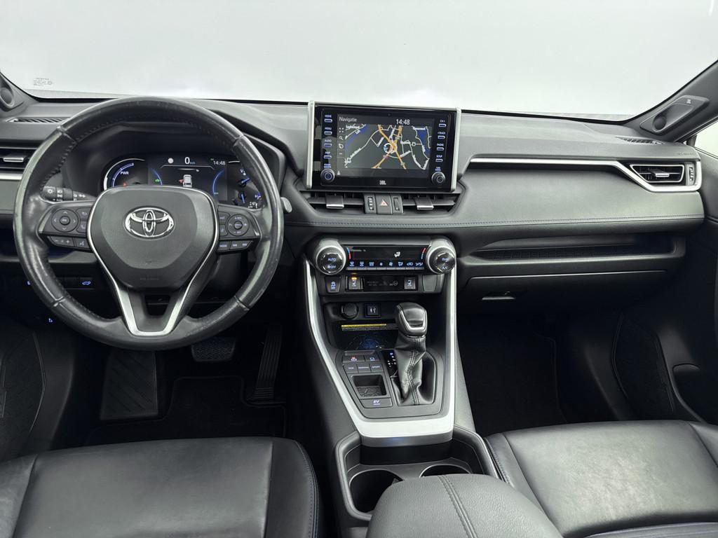 Toyota RAV4 2.5 Hybride // SCHUIFDAK // ELECTRISCHE ACHTERKL, 4 cilinders, 2487 cc, Blauw, Leder en Stof