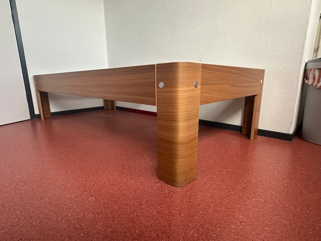Ledikant Auping Auronde 90x200 cm, Huis en Inrichting, Slaapkamer | Bedden, Ophalen, 90 cm, Eenpersoons, Bruin