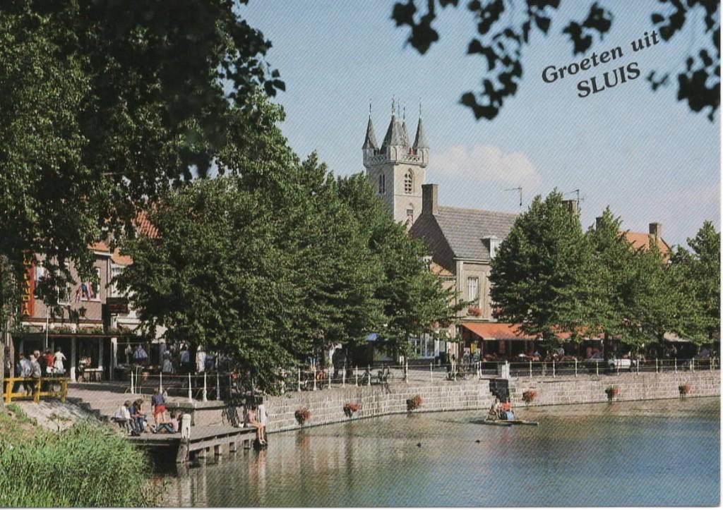 Ansichtkaart Sluis, Kaai, Ophalen of Verzenden, 1980 tot heden, Ongelopen, Zeeland