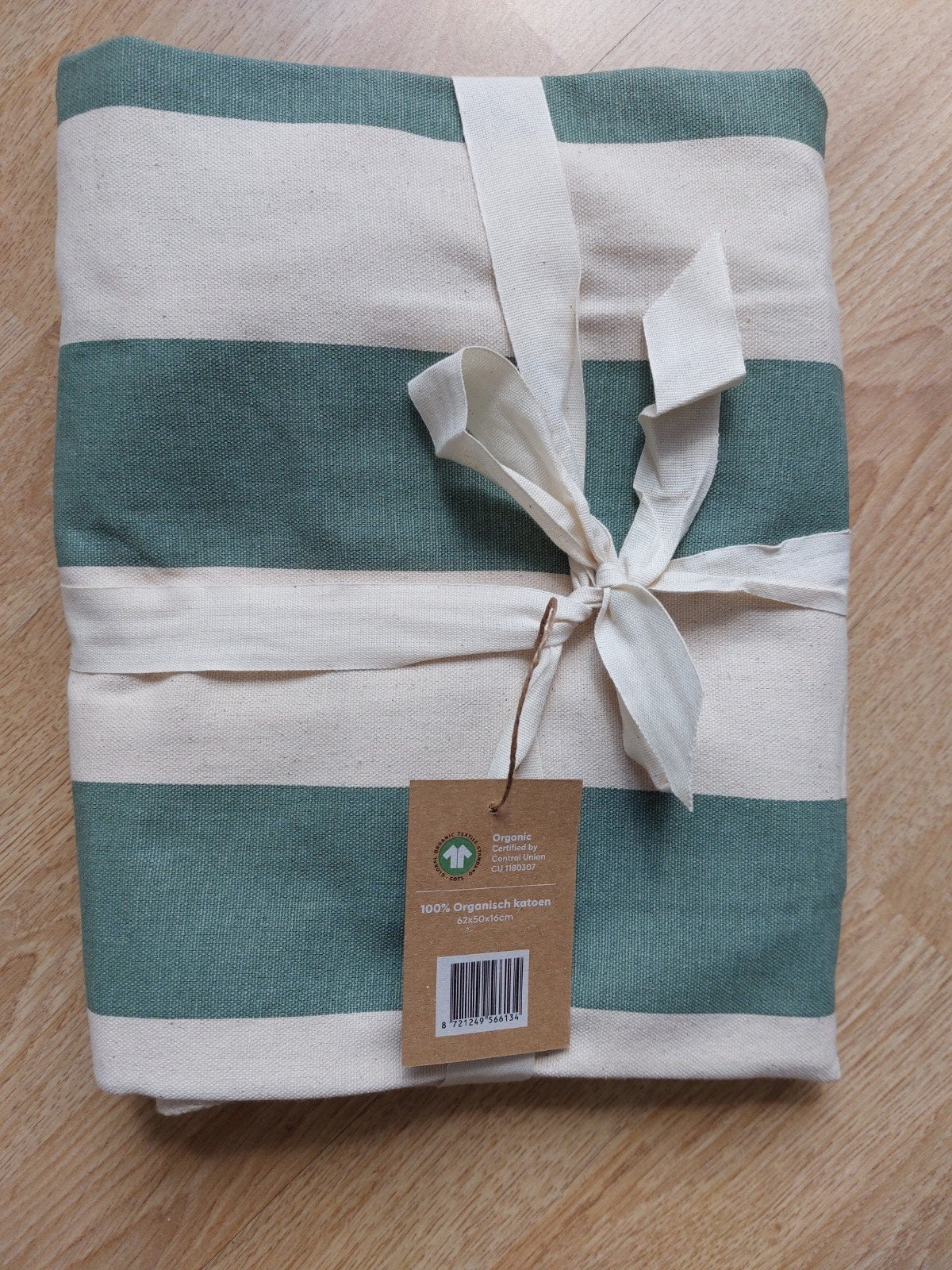 Grote strandtas van 100% biologisch katoen, Ophalen of Verzenden, Nieuw, Groen, Shopper