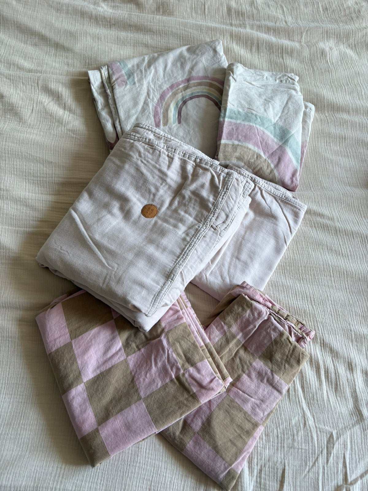 Dekbedovertrekken peuterbed 120x150, Kleding | Dames, Ophalen of Verzenden, Zo goed als nieuw, Sjaal