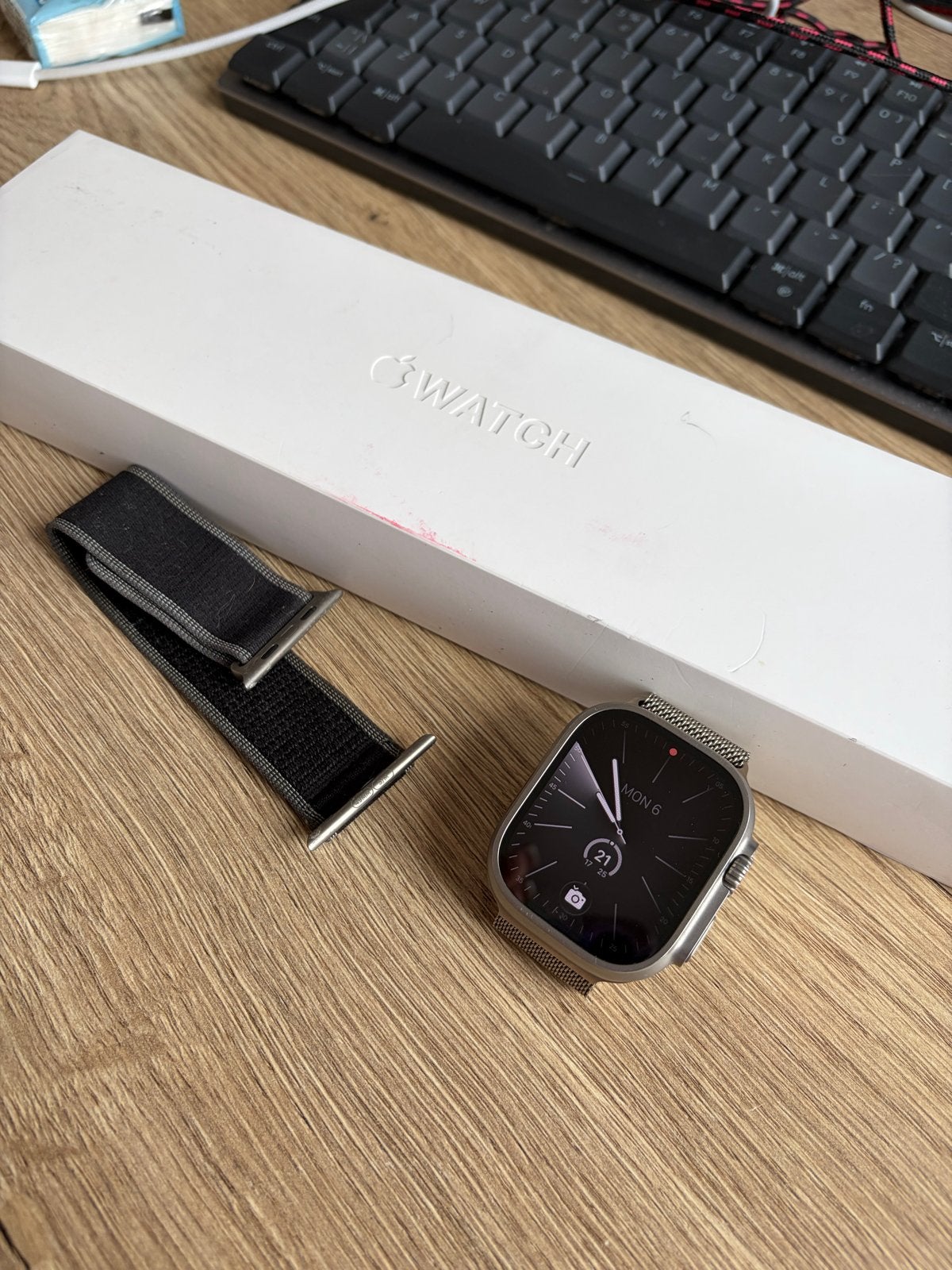 Apple Watch Ultra 3 Wifi + Cellular - als nieuw,, Ophalen, Afstand, IOS, Zo goed als nieuw