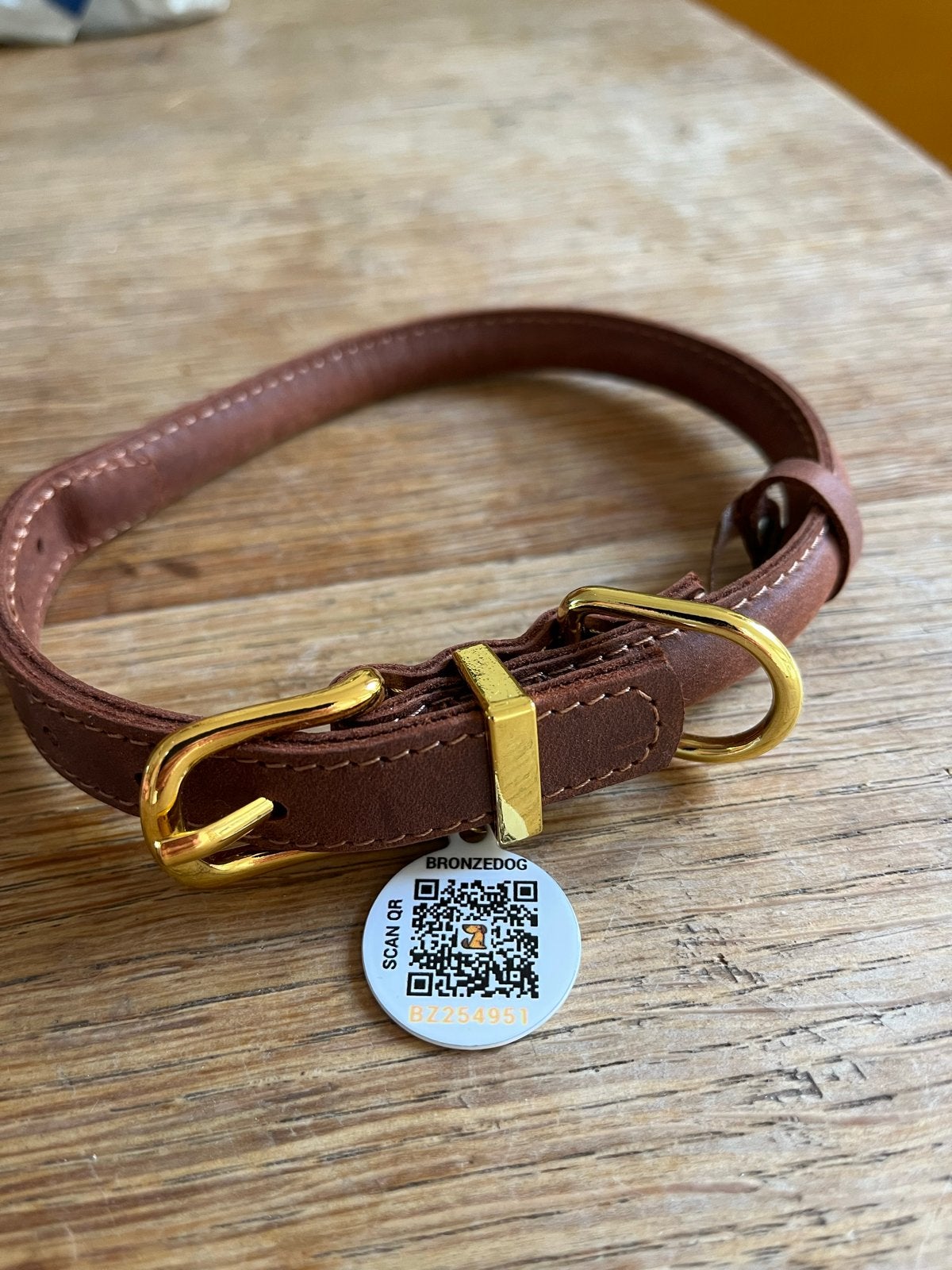 Bronzedog halsband leer nieuw, Ophalen of Verzenden, Nieuw