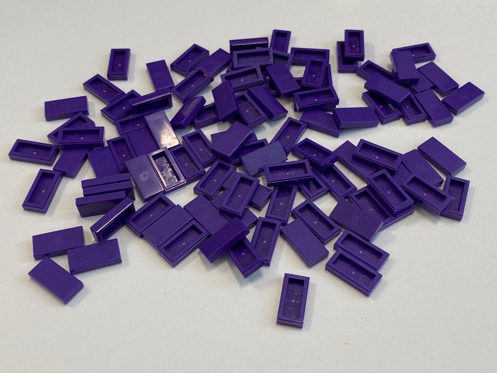 Partij nieuwe 100x 1x2 Lego tegels in diverse kleuren, Kinderen en Baby's, Speelgoed | Duplo en Lego, Overige thema's, Lego, Nieuw