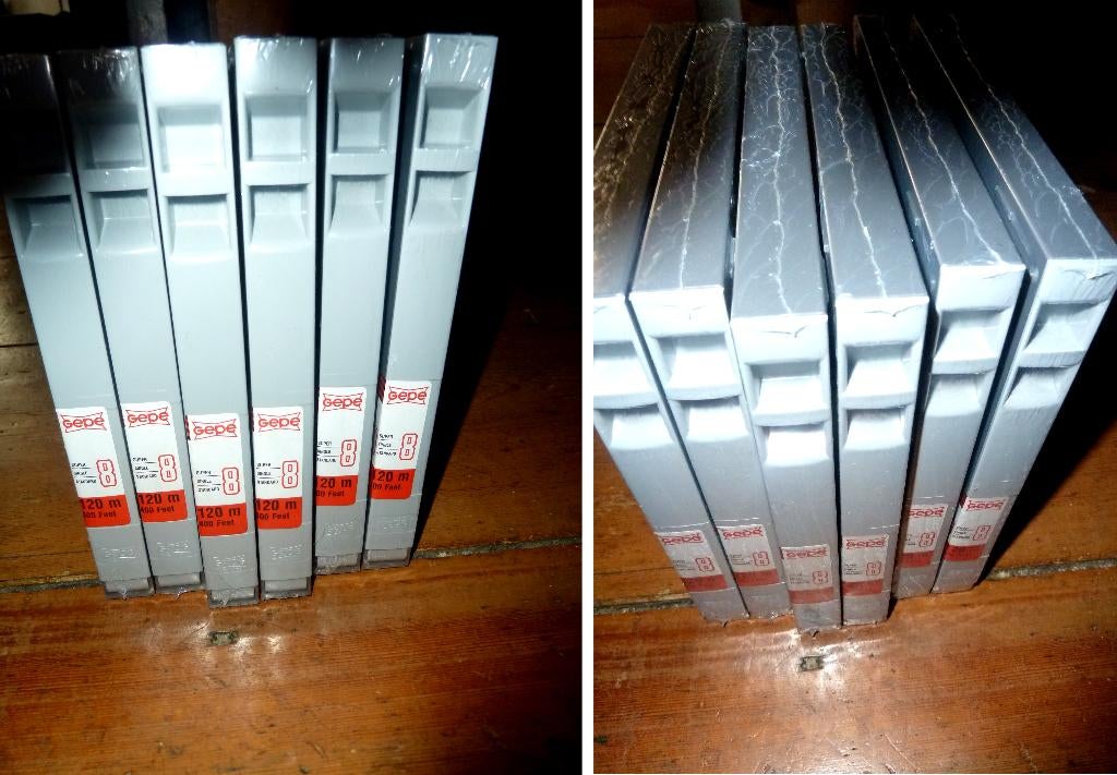 8mm film GePe Kwaliteits Spoelen -180-120-90-60mtr -, Ophalen of Verzenden, 8mm film