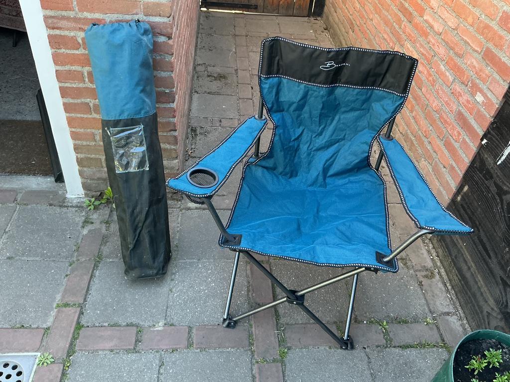 2 Opvouw bare tuinstoelen, Ophalen, Zo goed als nieuw, Campingstoel