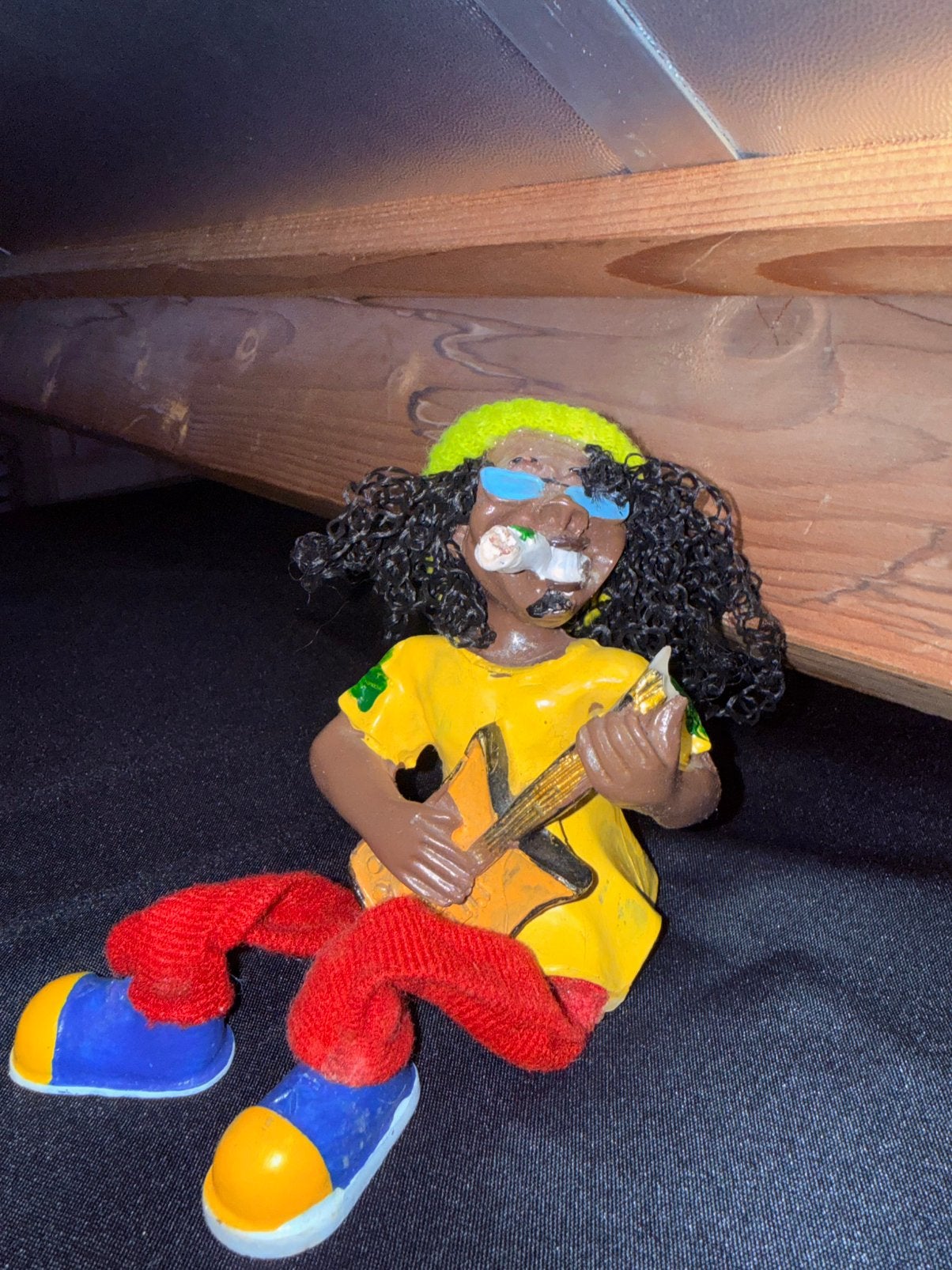 Uniek handgemaakt Bob Marley-beeldje met gitaar – uniek item, Verzamelen, Beelden en Beeldjes, Ophalen of Verzenden, Zo goed als nieuw