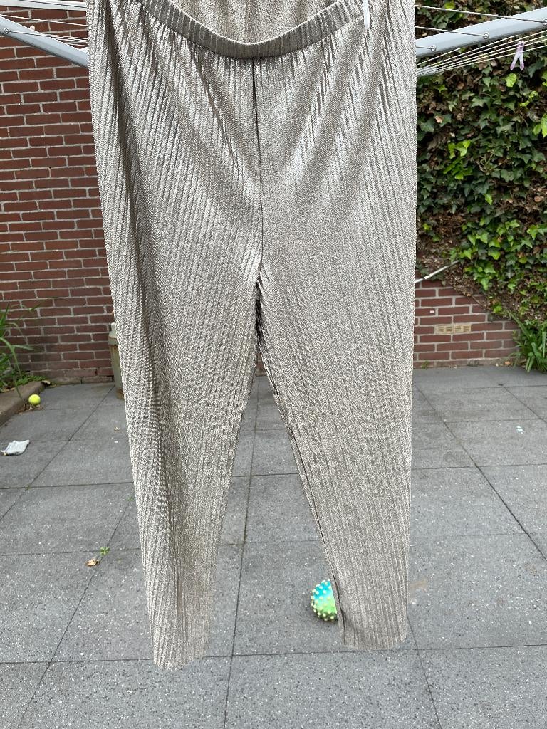 Wijde plooitjes broek mt 48/50, Kleding | Dames, Grote Maten, Ophalen of Verzenden, Zo goed als nieuw, Overige kleuren, Broek of Spijkerbroek