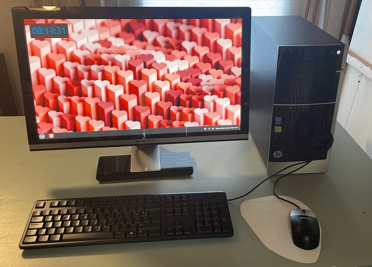 Complete HP Desktop PC met Intel Core i7 en NVIDIA GTX 1050, Computers en Software, Desktop Pc's, Gebruikt, 3 tot 4 Ghz, HDD, 8 GB